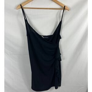 La Blanca Gathered Side Coveup Mini Dress size small